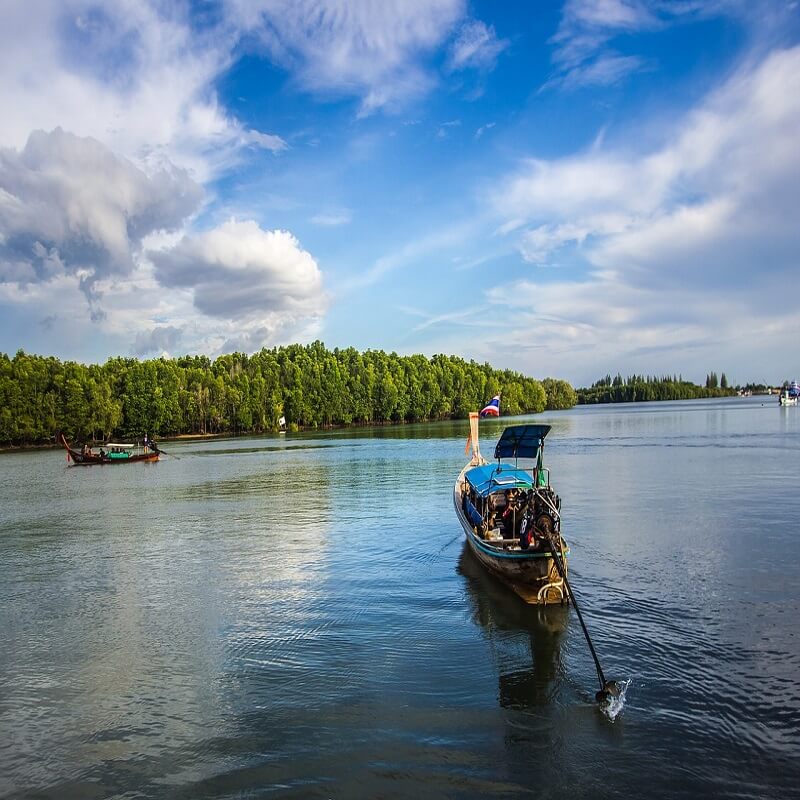 Boats ferrying in Andaman and Nicobar island, India