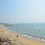 Beautiful scene of the rocky beach of Someshwar, Mangalore, Karnataka, India