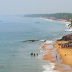 View of the Samudra beach in Kovalam, Kerala, India