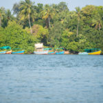ourist boats at Devbag beach, Tarkarli, Malvan, Konkan, Maharashtra, India, Southeast Asia