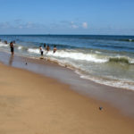 Local People in the Sea - Marina Beach, Chennai, India