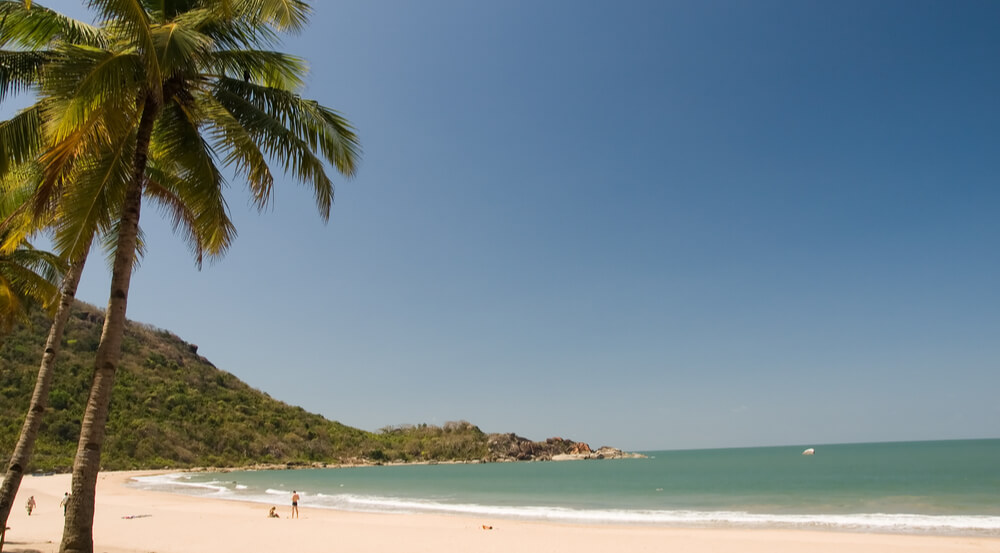 Tropical beach of Agonda, Goa, India